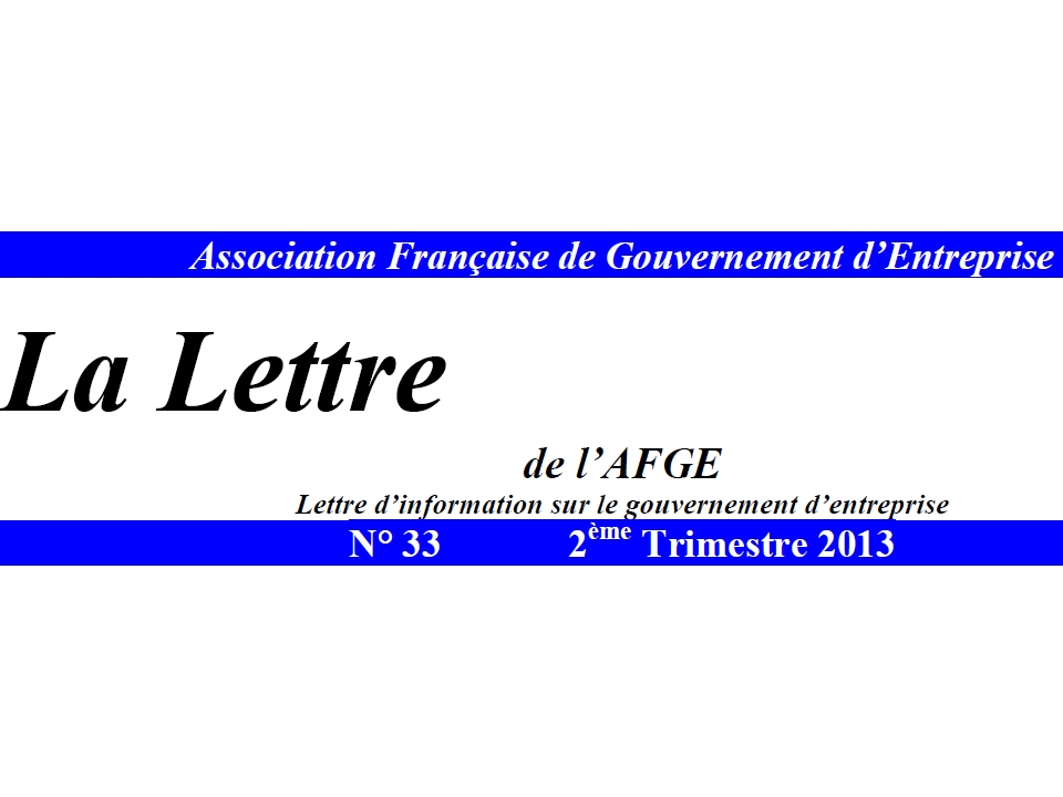 AFGE Lettre N°33